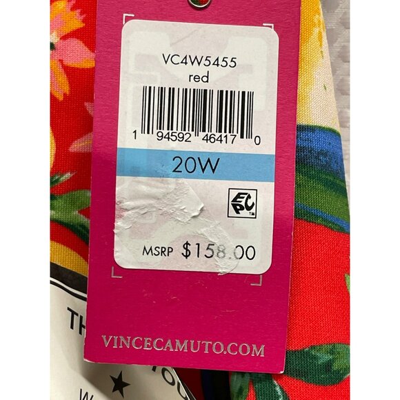 Vince Camuto $158 Size 20W Fruit Summer Midi Dress NWT - Picture 7 of 7